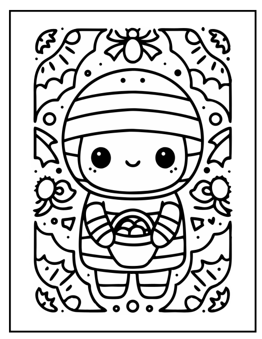 Bold & Easy Halloween Coloring Book for Kids – 95 Pages | Instant Download PDF