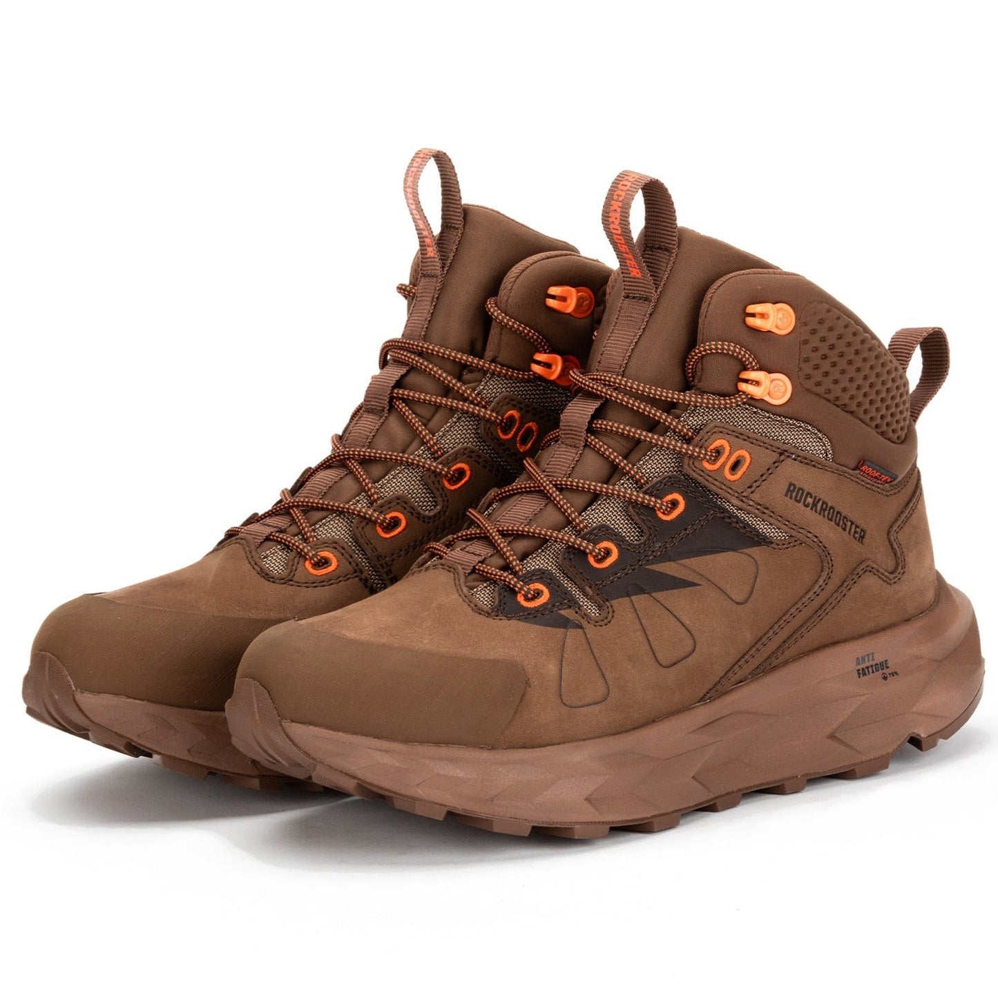 Brown 6 Inch Waterproof Hiking Boots with VIBRAM® Outsole Farmington ROCKROOSTER