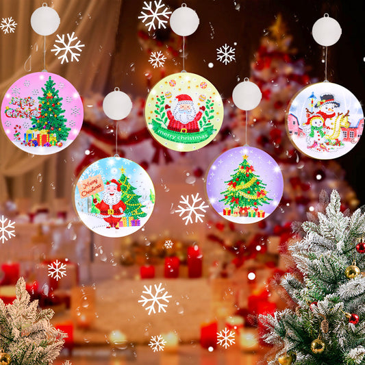 Diamond Painting Christmas Chandelier Pendant 14CM Plastic