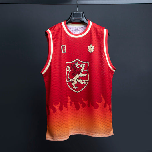 Crimson Lion Breathable Basketball Jersey Some Slight Clothing