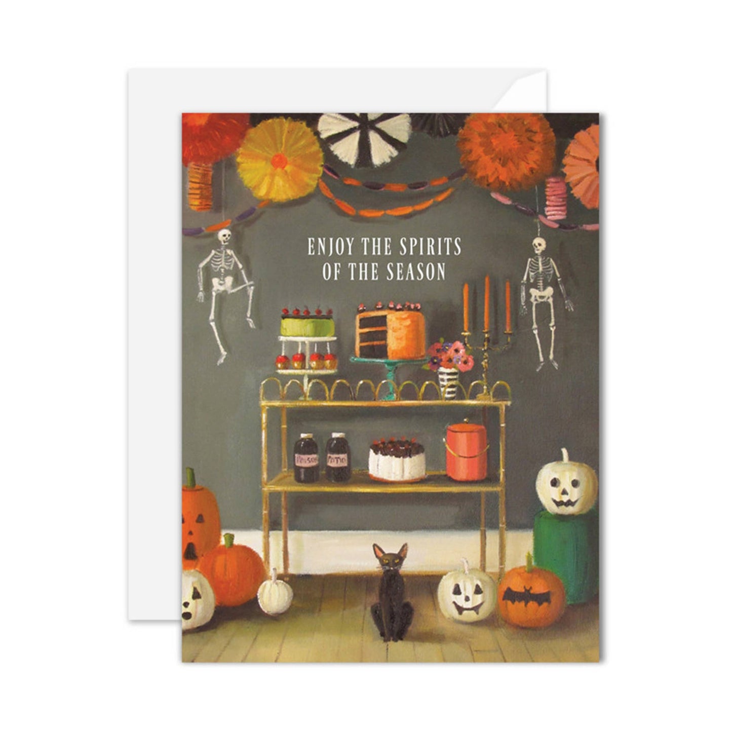 Enjoy The Spirits Of The Season Halloween Card 4.25'x5.5' A2 Quirks!