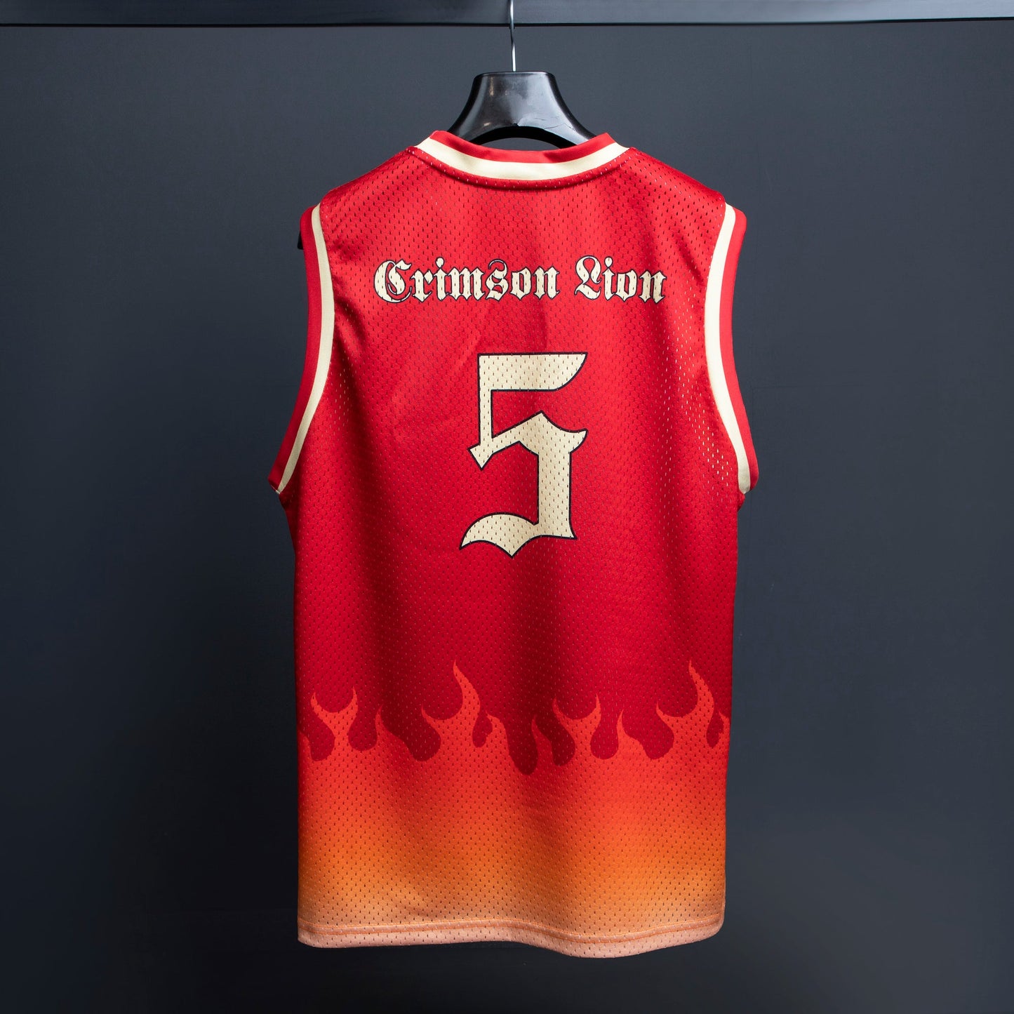 Crimson Lion Breathable Basketball Jersey Some Slight Clothing