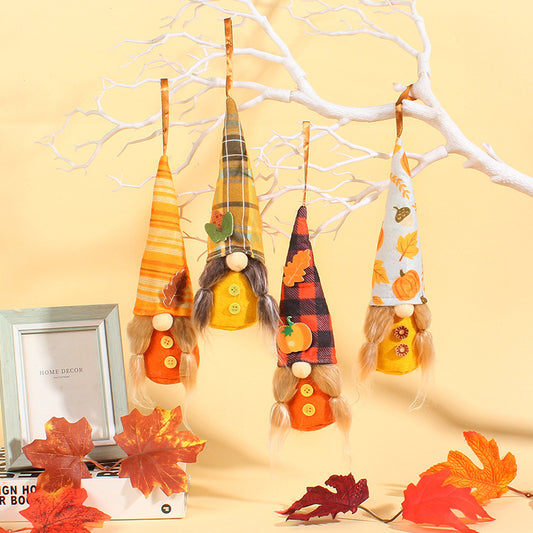 Faceless Old Man Thanksgiving Doll Decoration