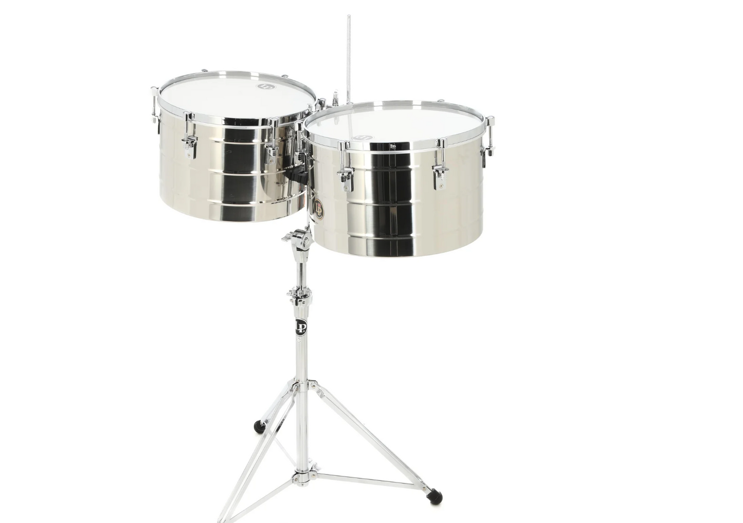 Latin Percussion Tito Puente 15-inch and 16-inch Thunder Timbs - Stainless Steel -NEW