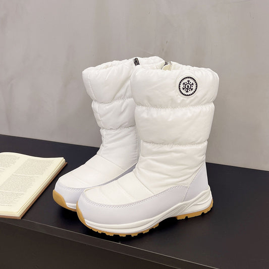 Thickened Cotton Mid-Calf Snow Boots Women