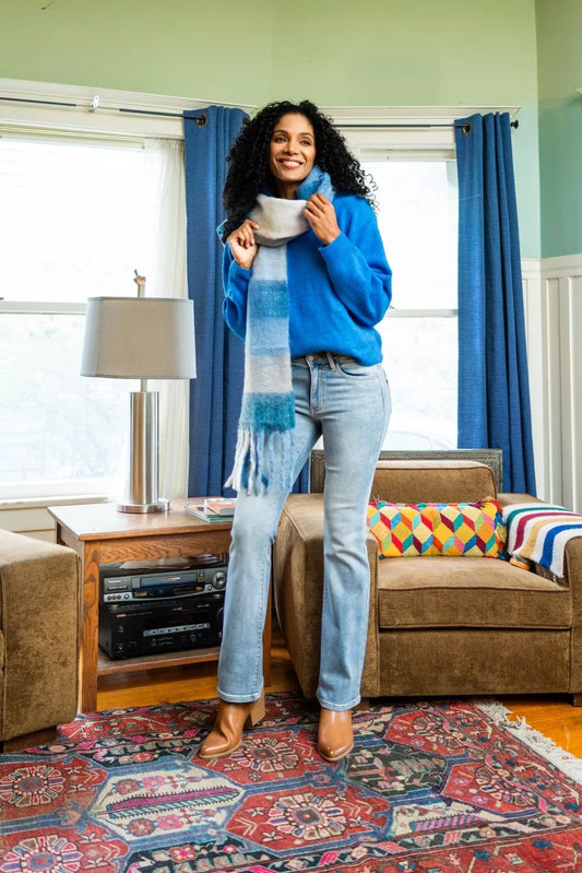 Mid Rise Thermal Bootcut Jeans Judy Blue