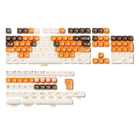 XVX House Cat Themed MAO Profile 149-Key PC Keycap Set