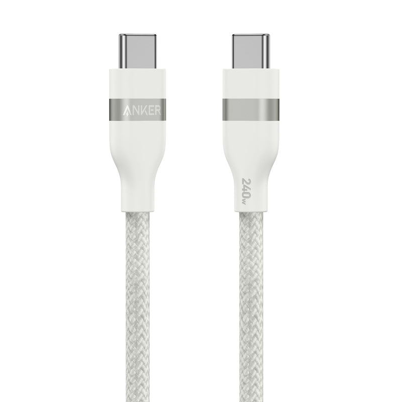 Anker 240W Upcycled-Braided USB-C to USB-C Cable (3 ft / 6 ft)