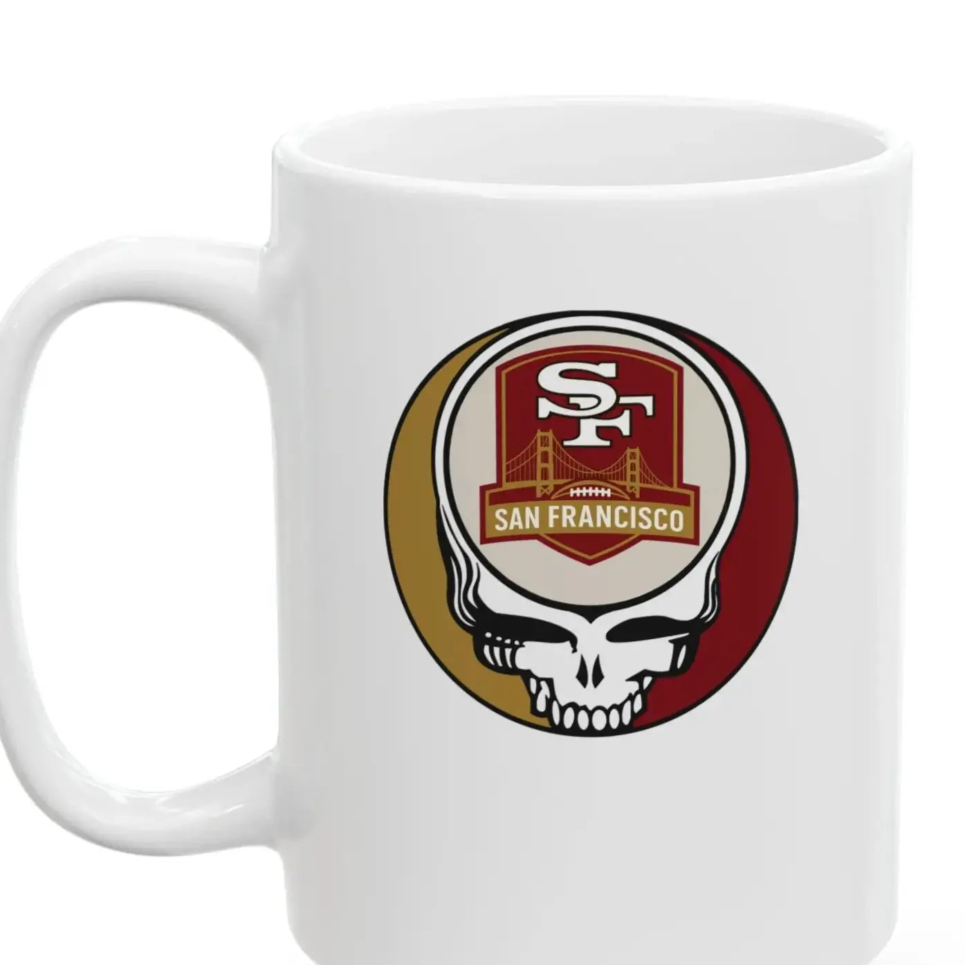 San Francisco 49ers Stealie Ceramic Coffee Mug 15ounce NFL
