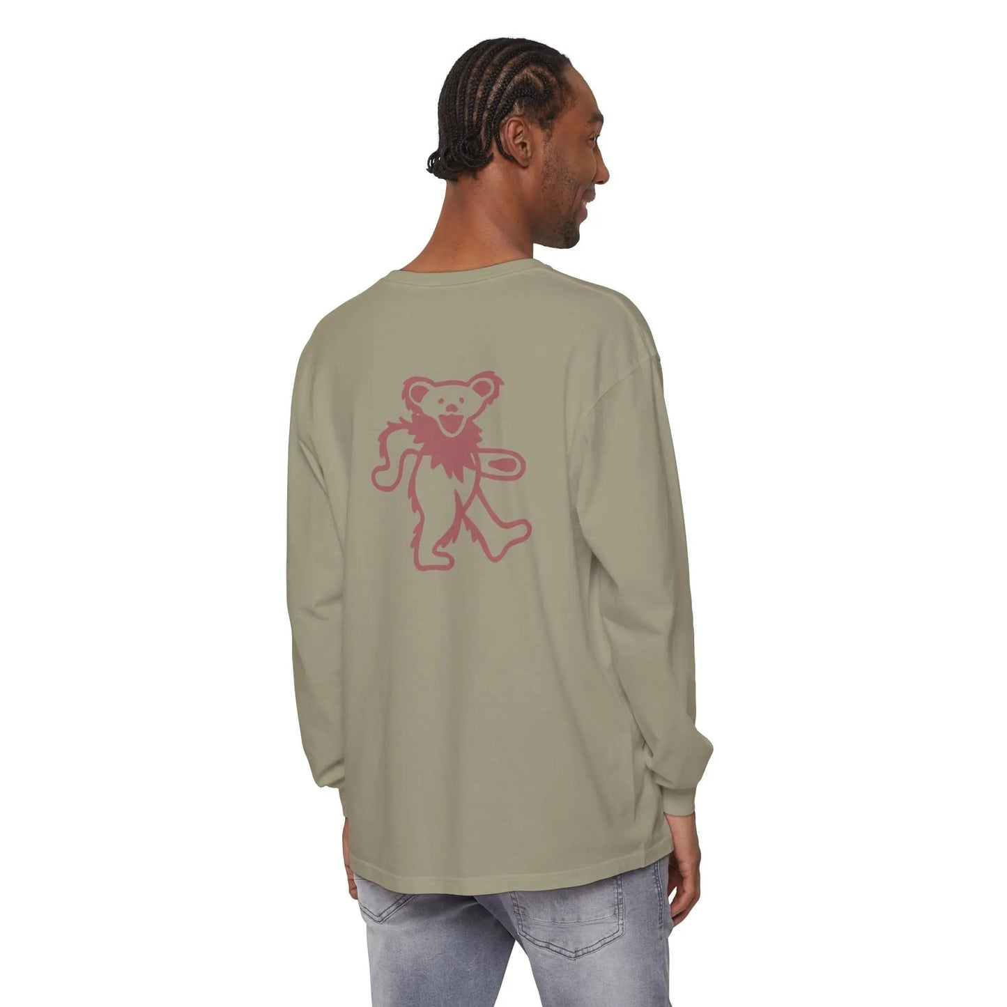 Grateful Dead Dancing Bear Garment-dyed Long Sleeve T-Shirt