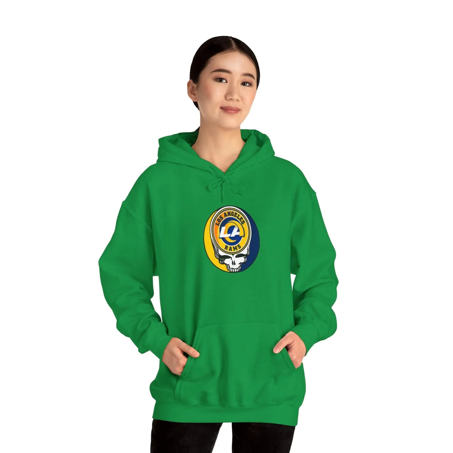 Los Angeles Rams Grateful Dead Hooded Sweatshirt The Gridiron Collection