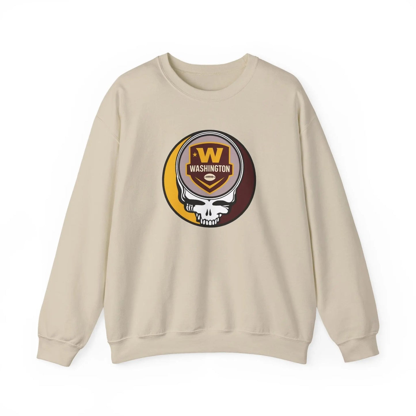 Washington Commanders Grateful Dead Stealie Crewneck Sweatshirt The Gridiron Collection NFL