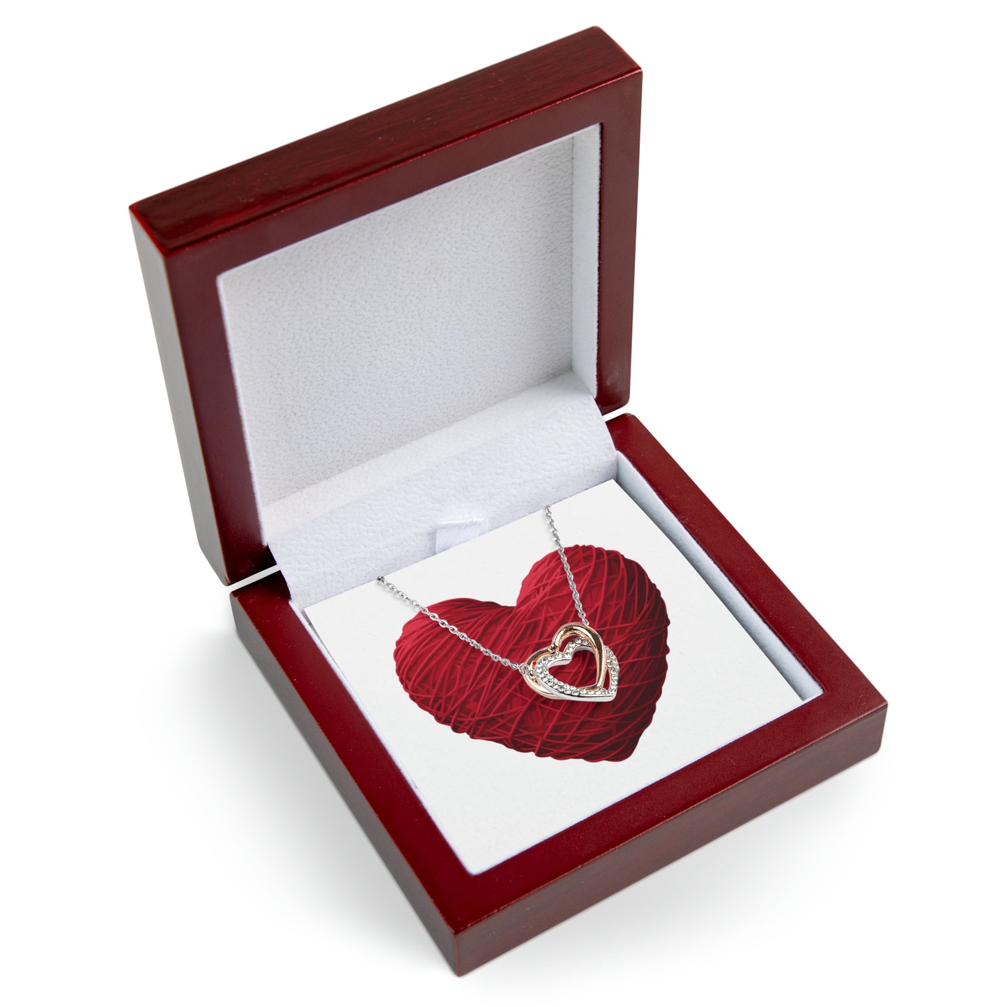 Valentine's Day Twin Hearts Necklace