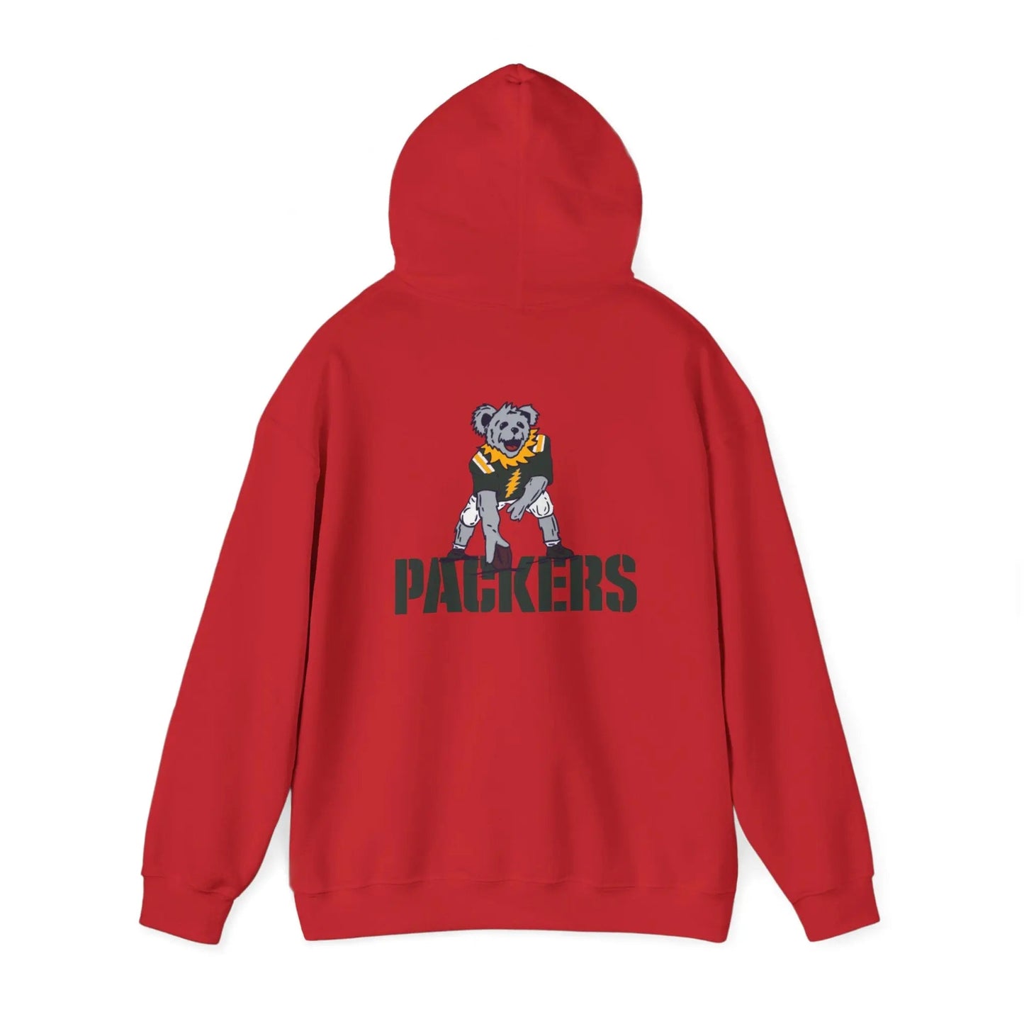Green Bay Packers Dancing Bear Unisex Hoodie Two-Sided The Gridiron Collection