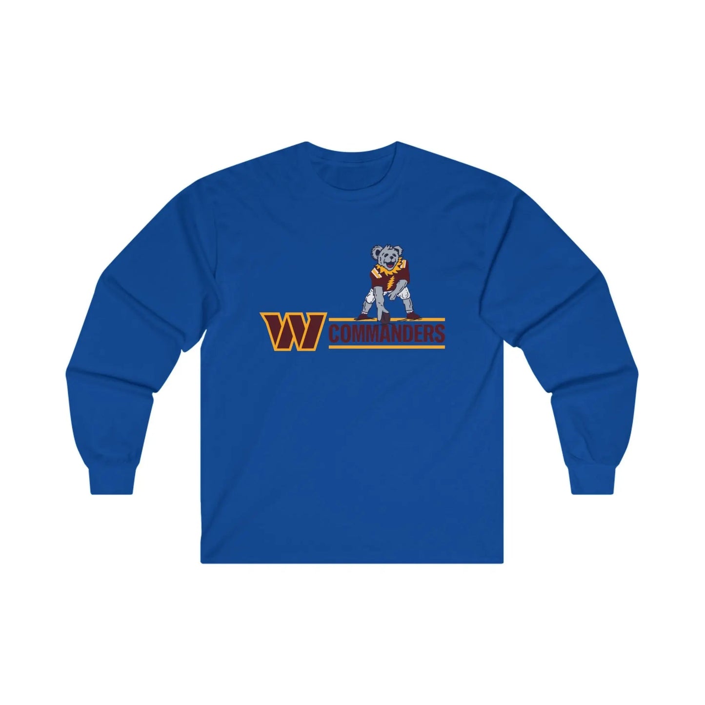 Washington Commanders Dancing Bear Long Sleeve Tee Ultra-Cotton The Gridiron Collection