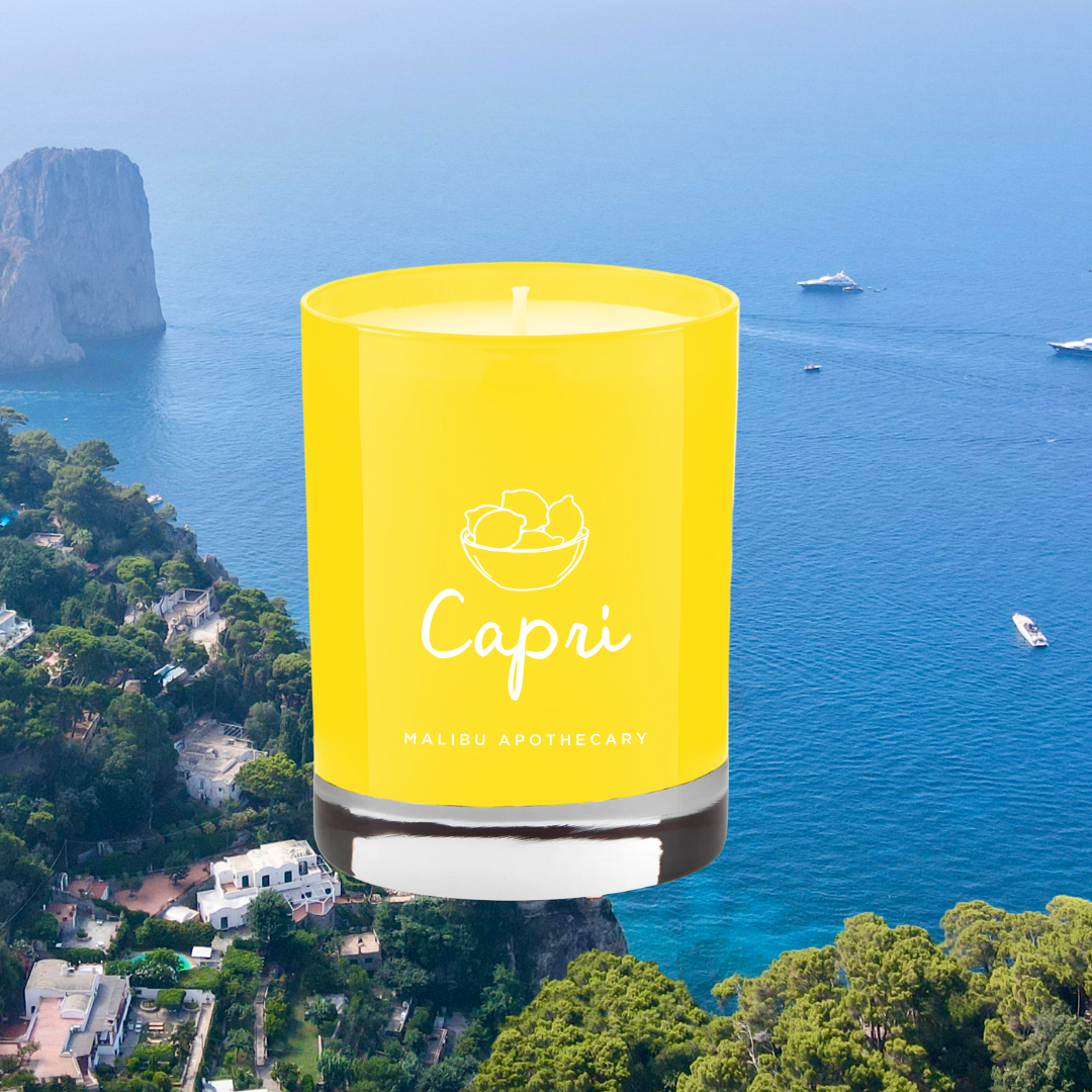 Lemon Peel & Sage Limited Edition Candle 8oz Coconut Soy Wax CAPRI