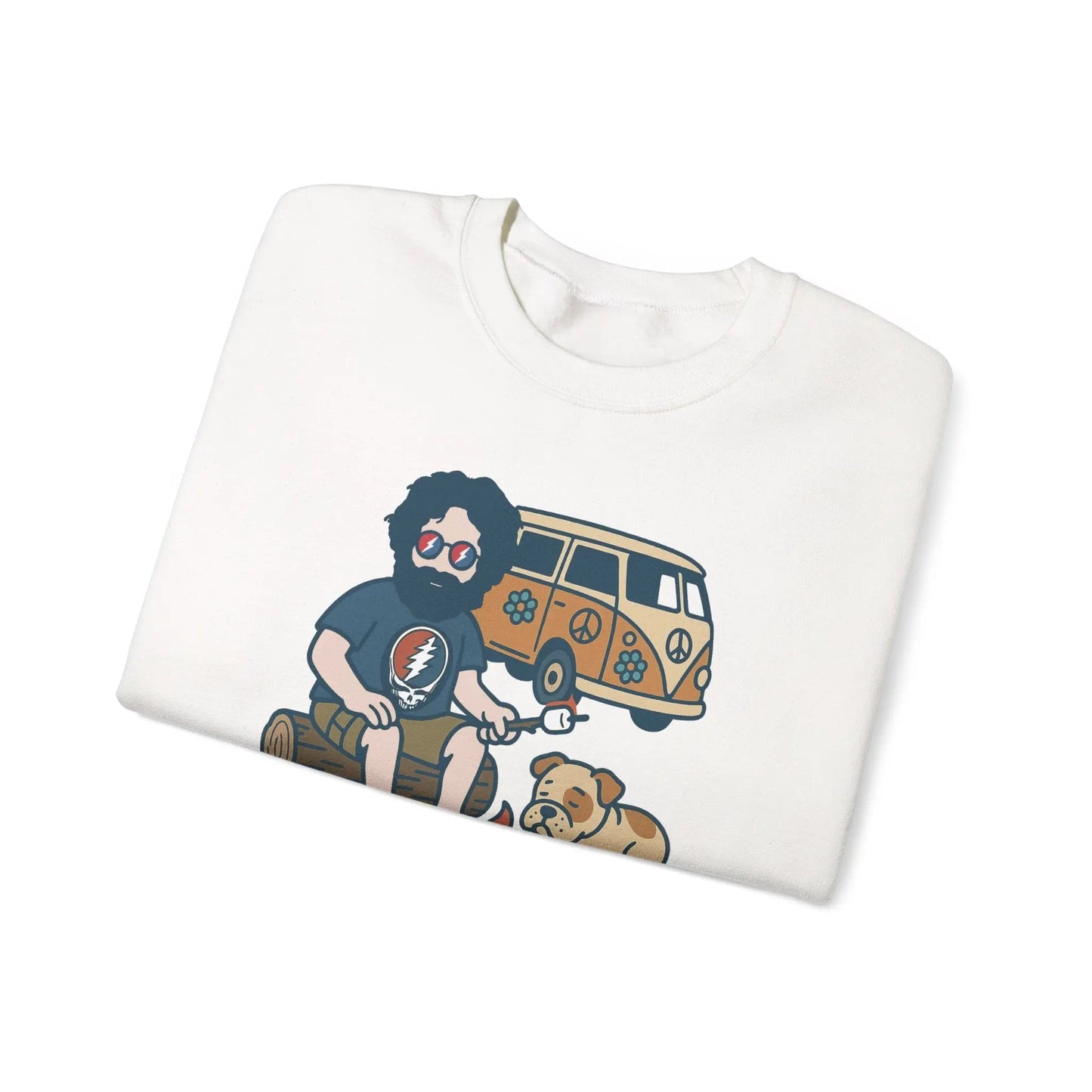 Jerry and Frank are Camping Life is dead Crewneck Sweatshirt Gildan