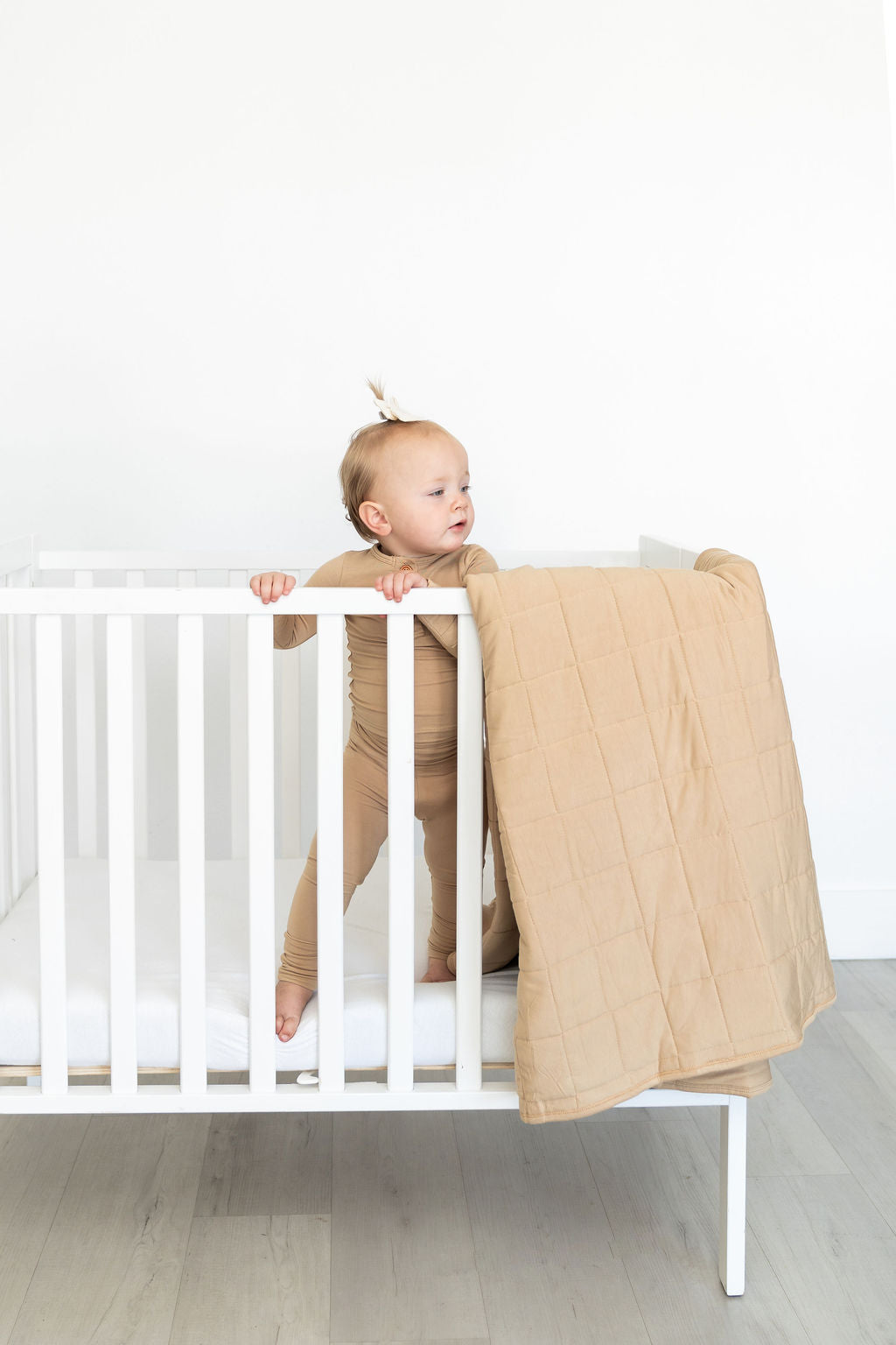 Tan Bamboo Infant 2-Piece Set Laree + Co.