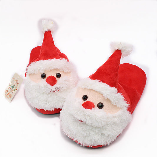 Santa Claus Cotton Plush Toy Shoes Slippers Winter