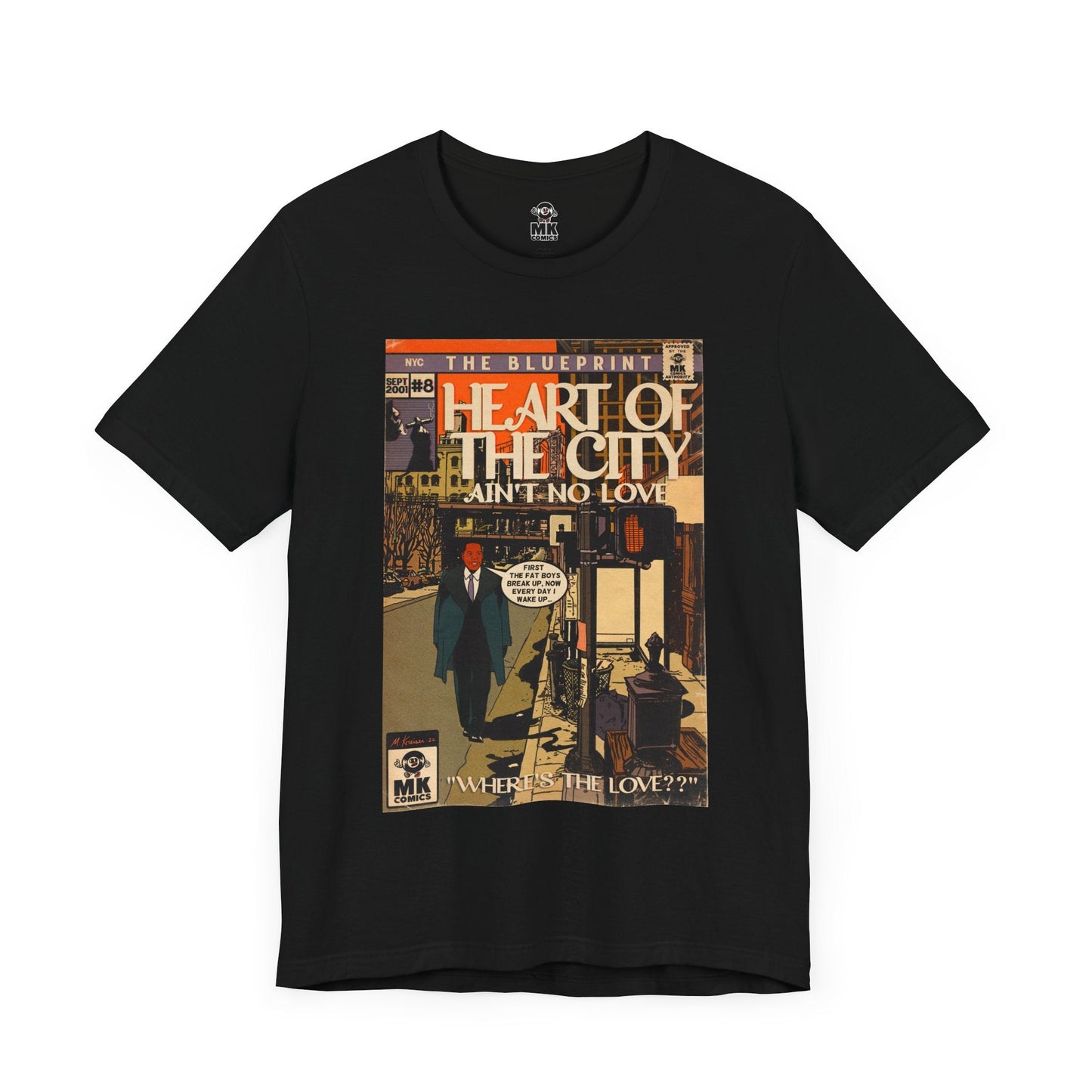 Unisex Jersey Short Sleeve Tee Soft Cotton Heart of the City
