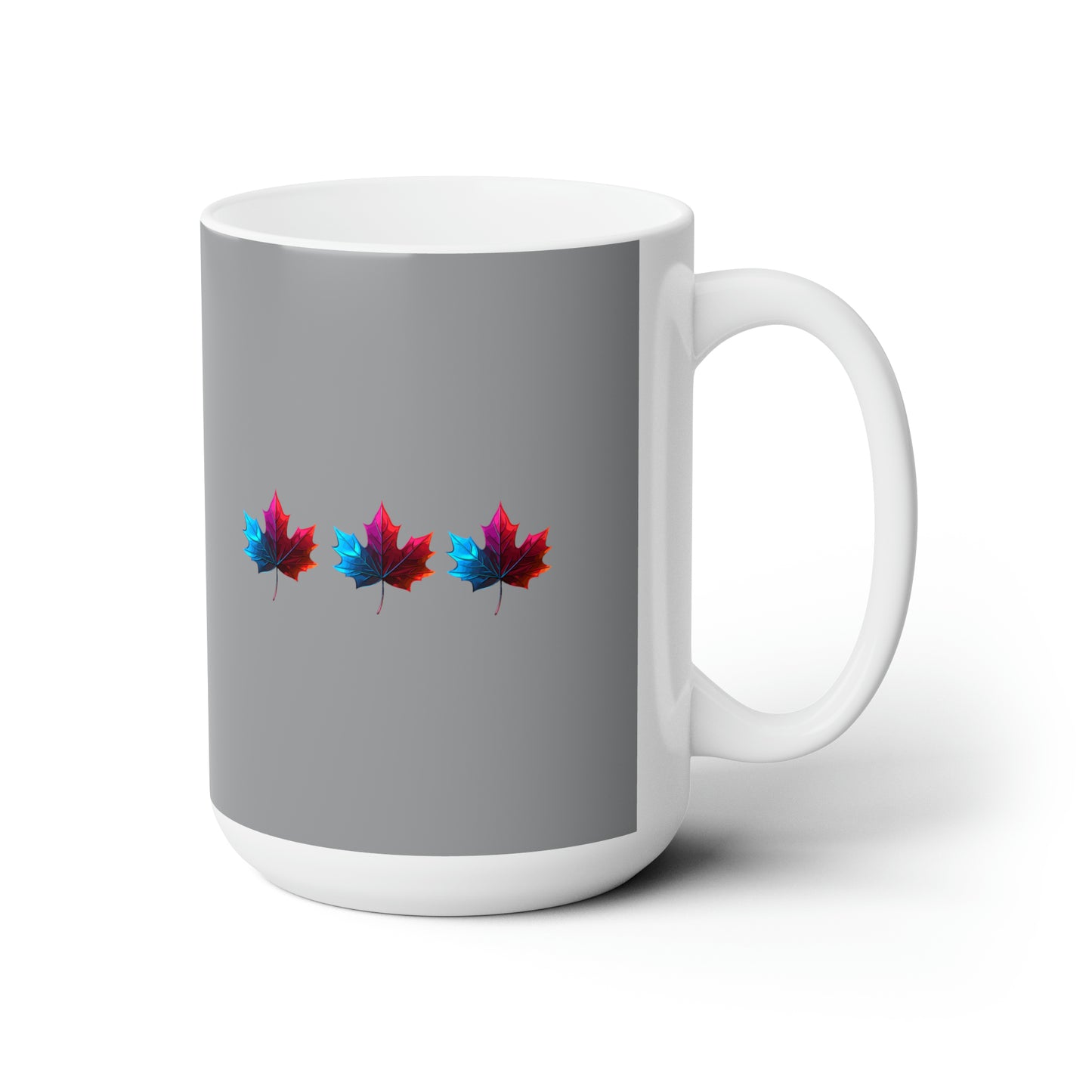 Canada Maple Leaf design Grey Christmas Ceramic Mug 15oz