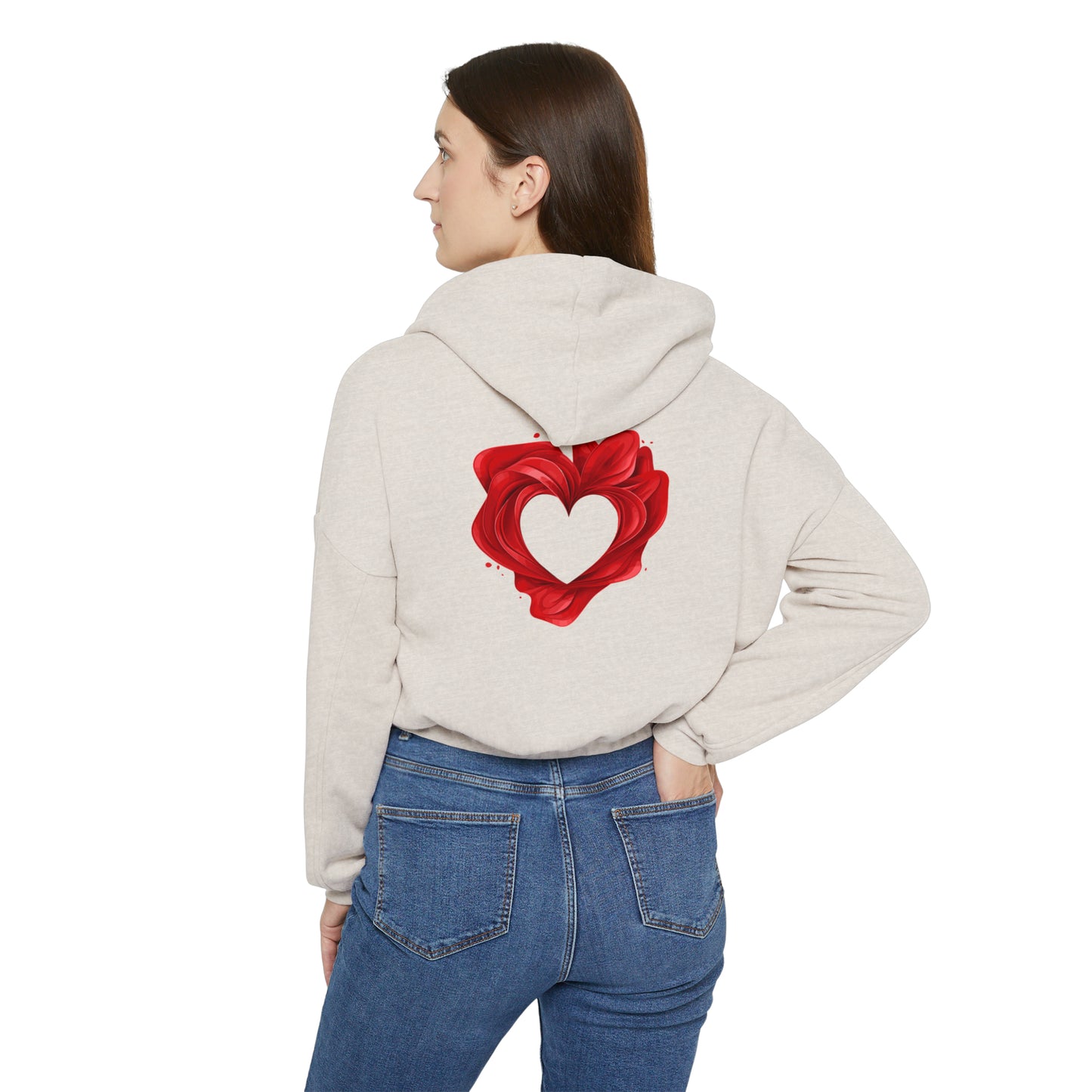 Valentine's best Gift, Women's Cinched Bottom Hoodie