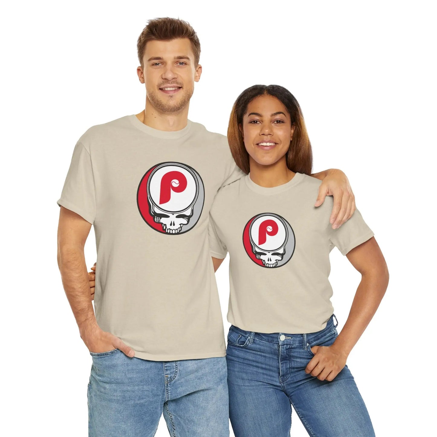 Philadelphia Phillies Grateful Dead Steal Your Face T-Shirt MLB