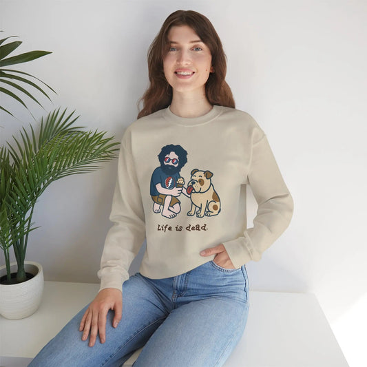 Crewneck Sweatshirt Heavy Blend Jerry and Frank Are Sharin' Life is dead.