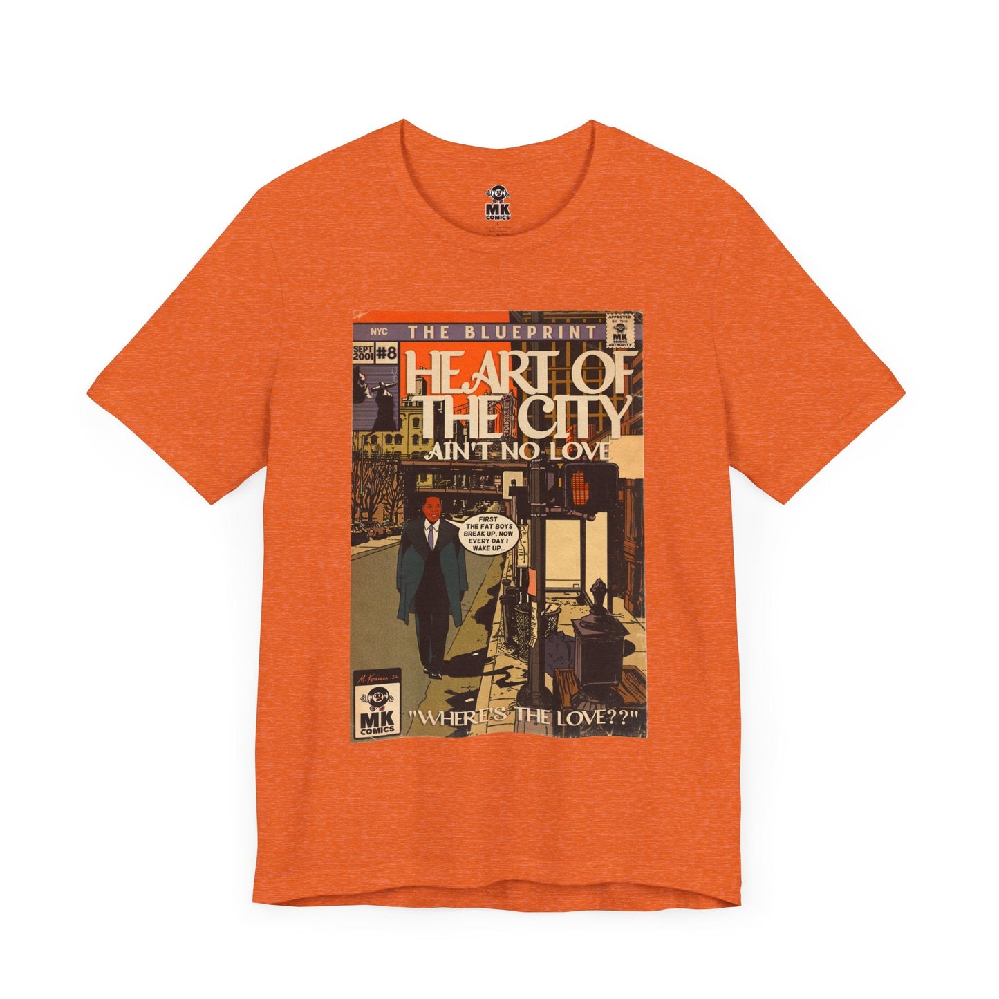 Unisex Jersey Short Sleeve Tee Soft Cotton Heart of the City