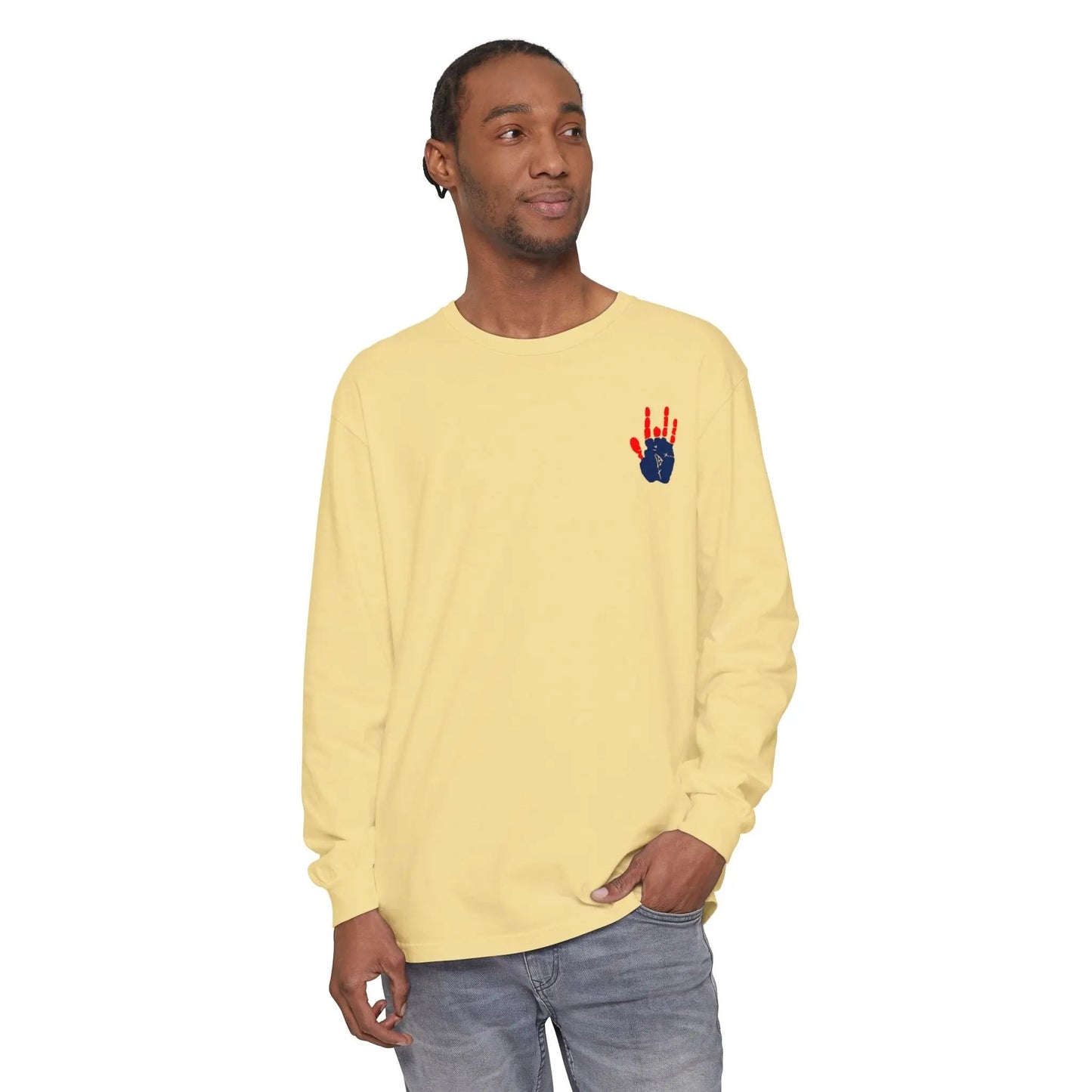 Jerry's Hand Garment-dyed Long Sleeve T-Shirt Vineyard Collection