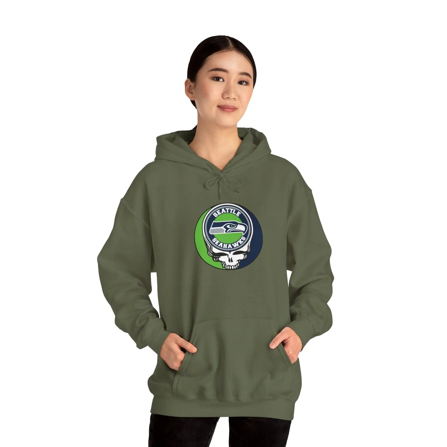 Seattle Seahawks Grateful Dead Hooded Sweatshirt The Gridiron Collection
