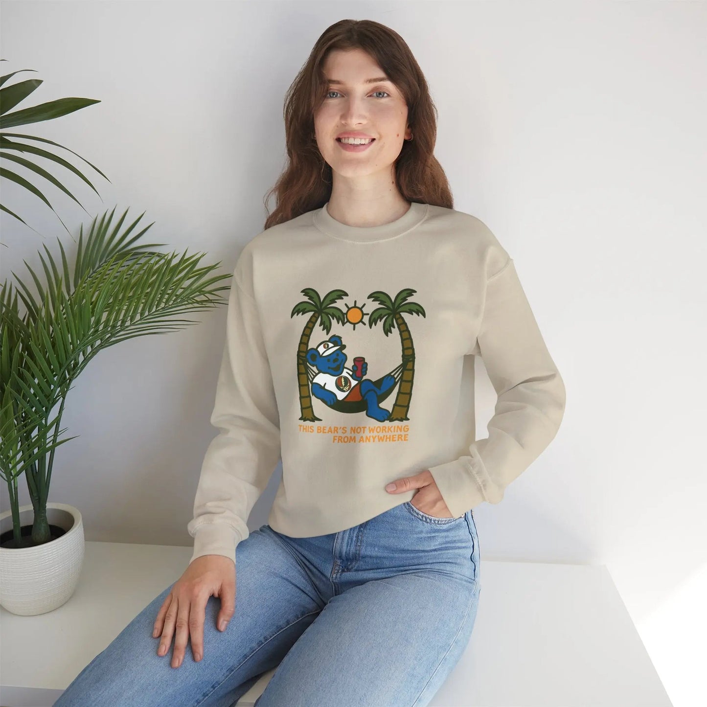 Crewneck Sweatshirt Heavy Blend Unisex Life is dead