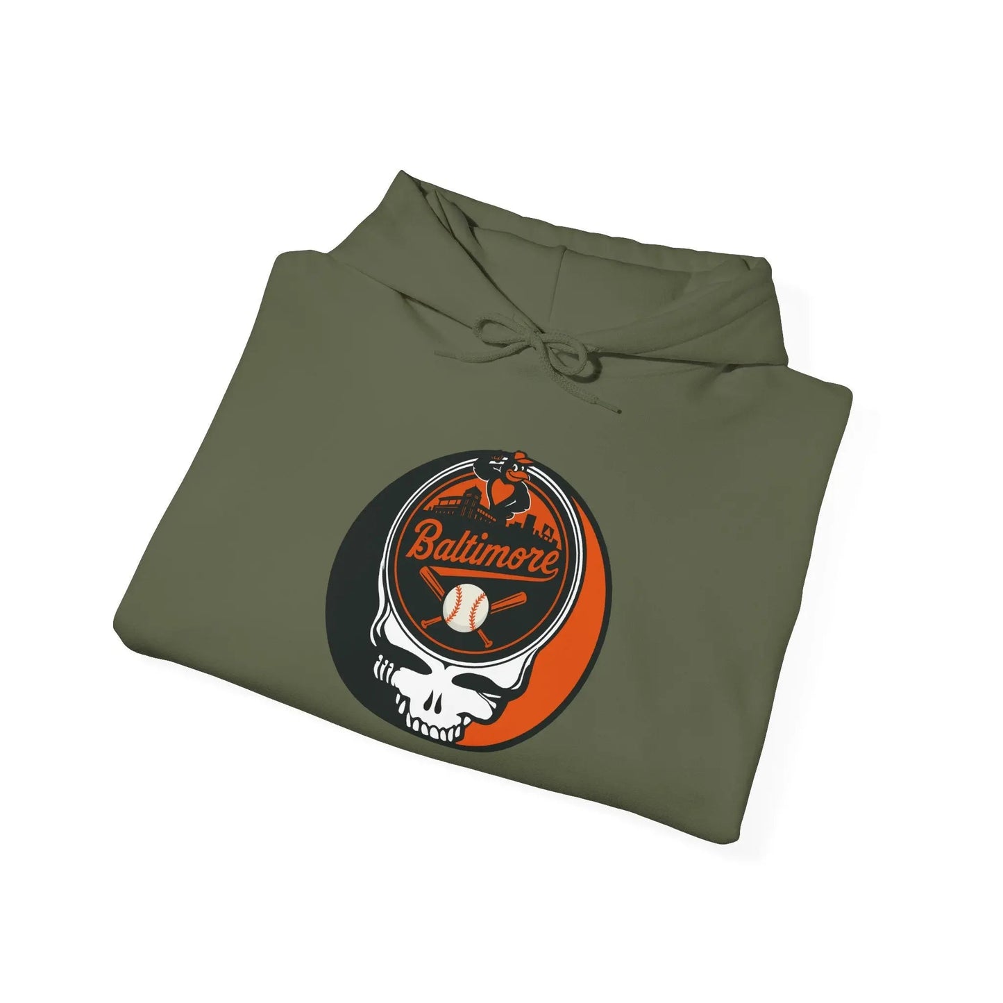 Baltimore Baseball Edition Heavy Blend Hoodie Unisex Grateful Dead