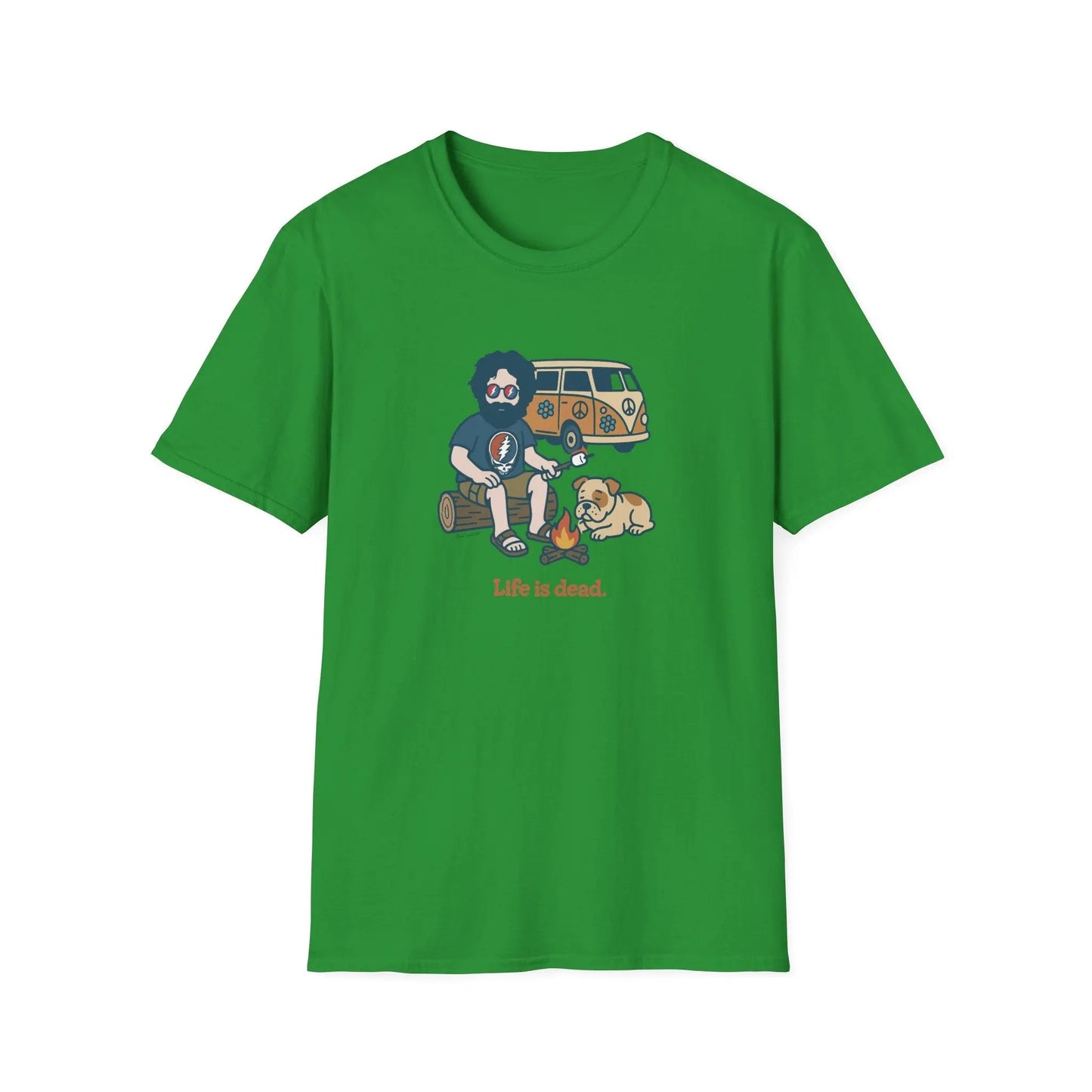 Grateful Dead Life is Dead Soft-Style T-Shirt Campin' Jerry