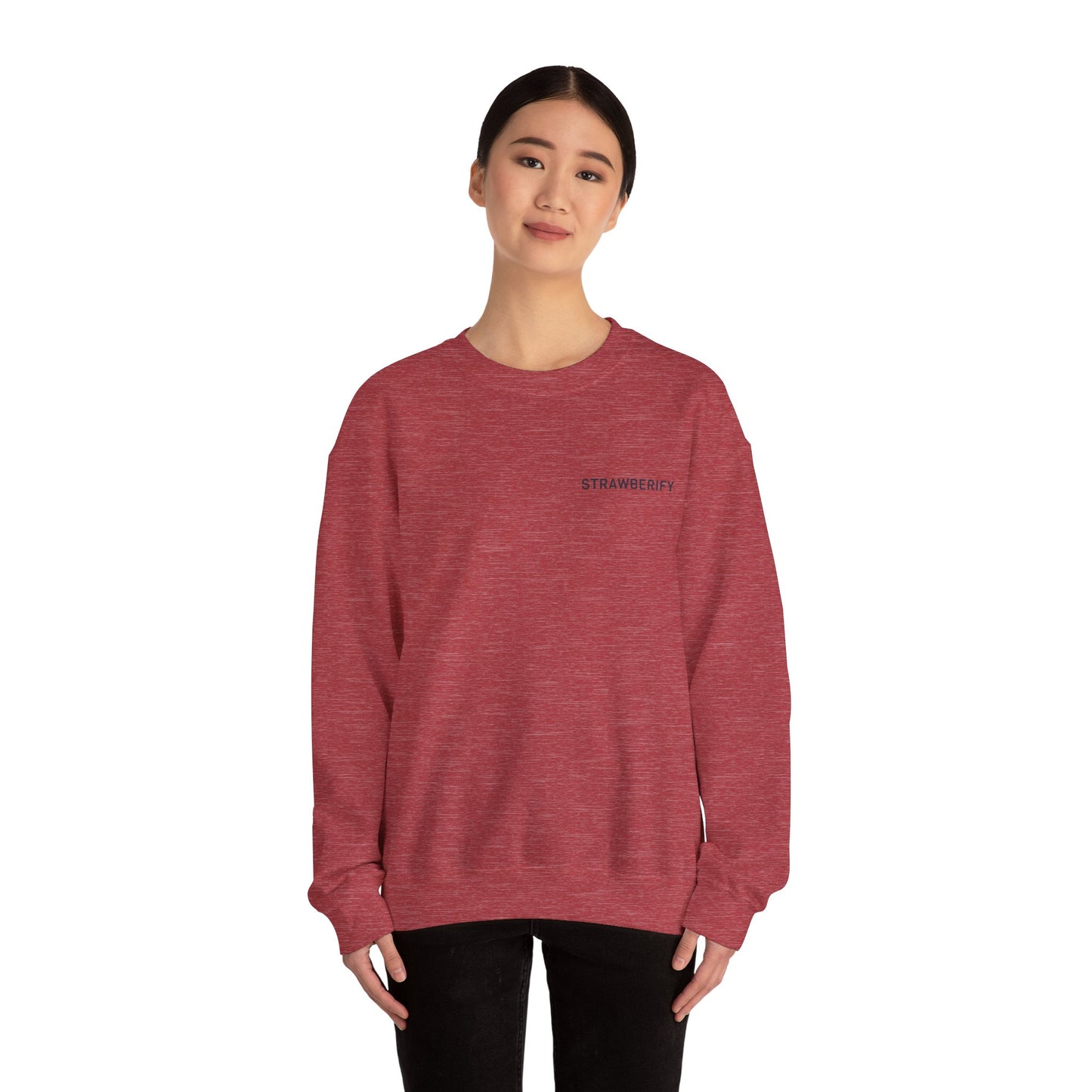 Cozy Unisex Crewneck Sweatshirt - 'STRAWBERIFY'