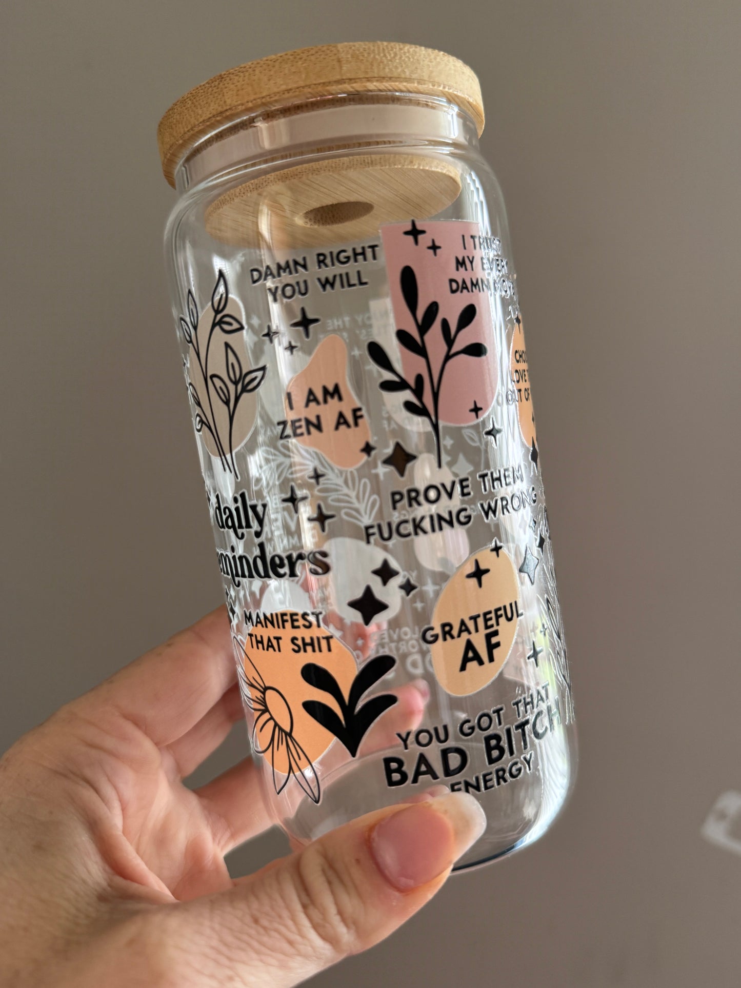 Daily Reminders Bad Bitch Energy Product Sawdust and Cedar