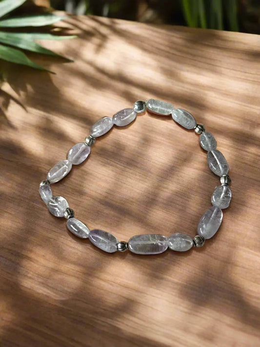 Natural Amethyst Pebble Bracelet Genuine Amethyst Stones Beauty by Dani