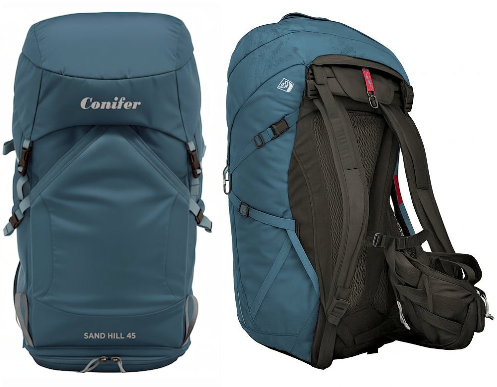 45 Liter Lightweight Hiking & Trekking Pack Sand Hill