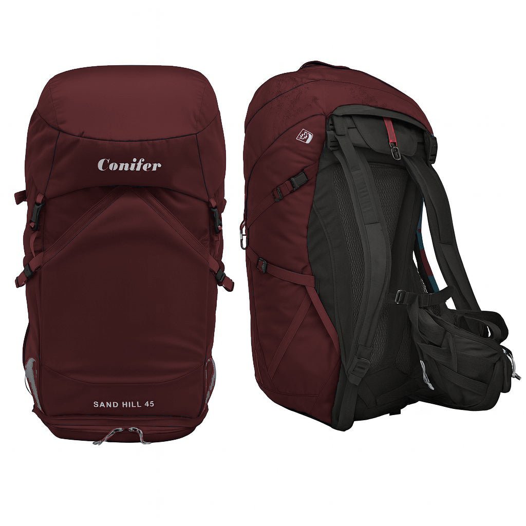 45 Liter Lightweight Hiking & Trekking Pack Sand Hill