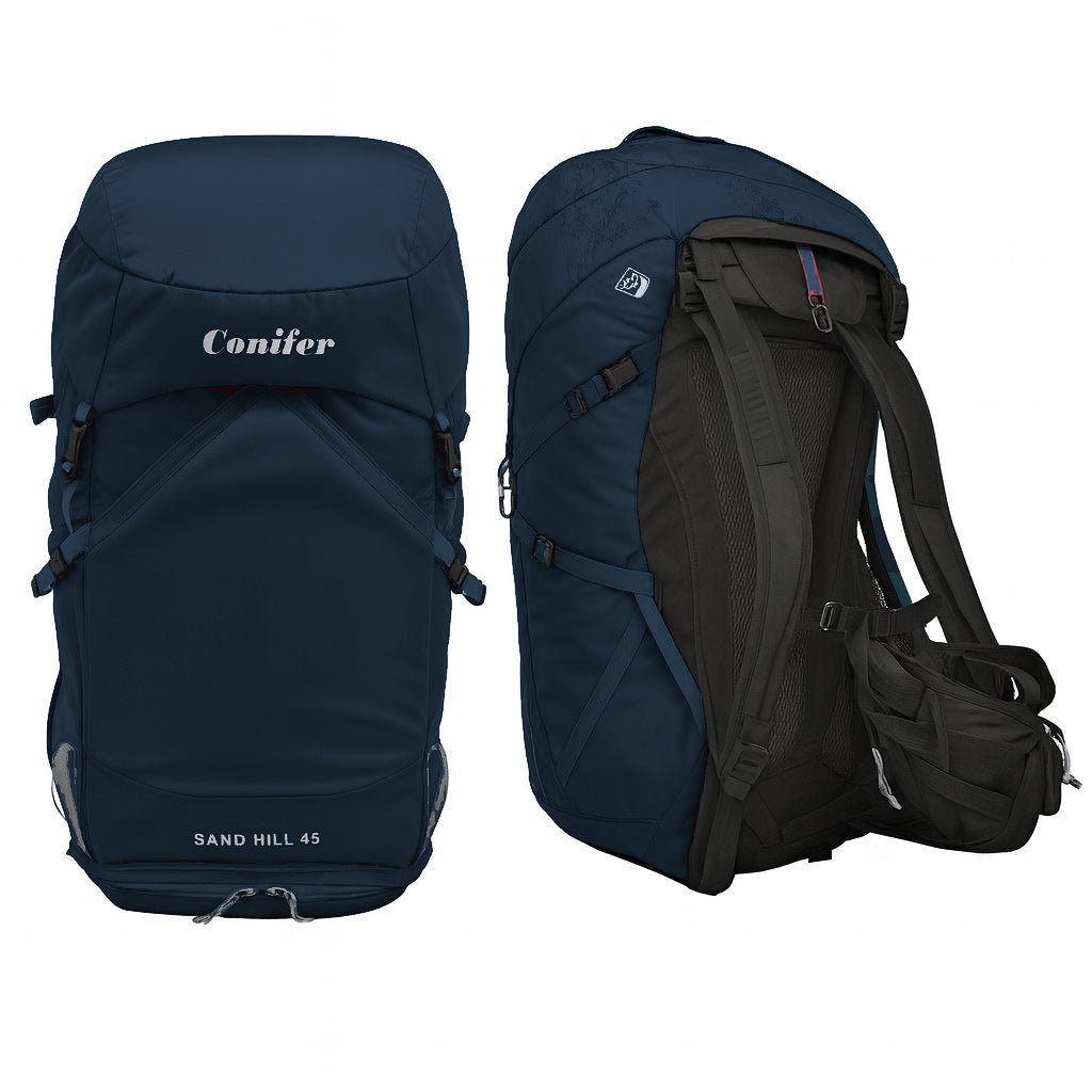 45 Liter Lightweight Hiking & Trekking Pack Sand Hill