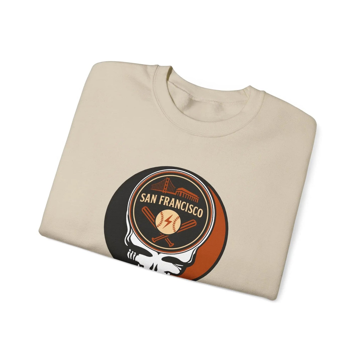 San Francisco Baseball Edition Grateful Dead Stealie Crewneck Sweatshirt MLB