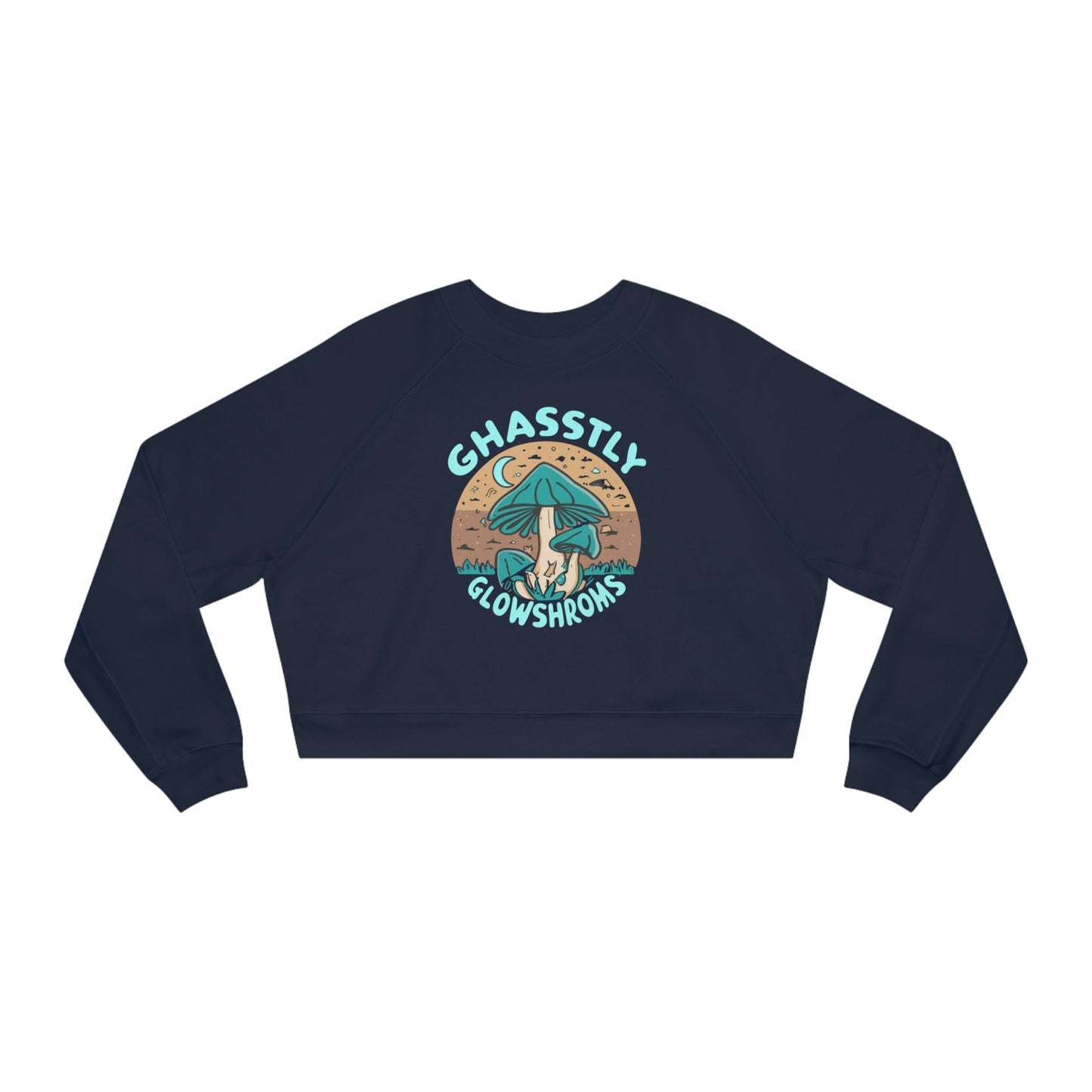 Ghastly Glowshrooms Sweatshirt, Unique Mushroom Costume & Spooky Season Halloween Sweatshirt