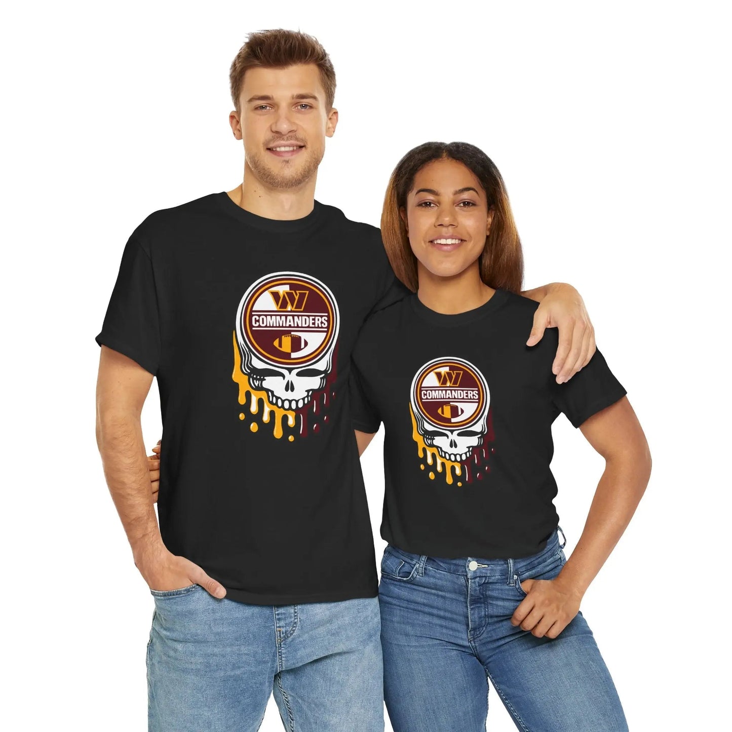 Washington Commanders Grateful Dead Steal Your Face T-Shirt The Gridiron Collection