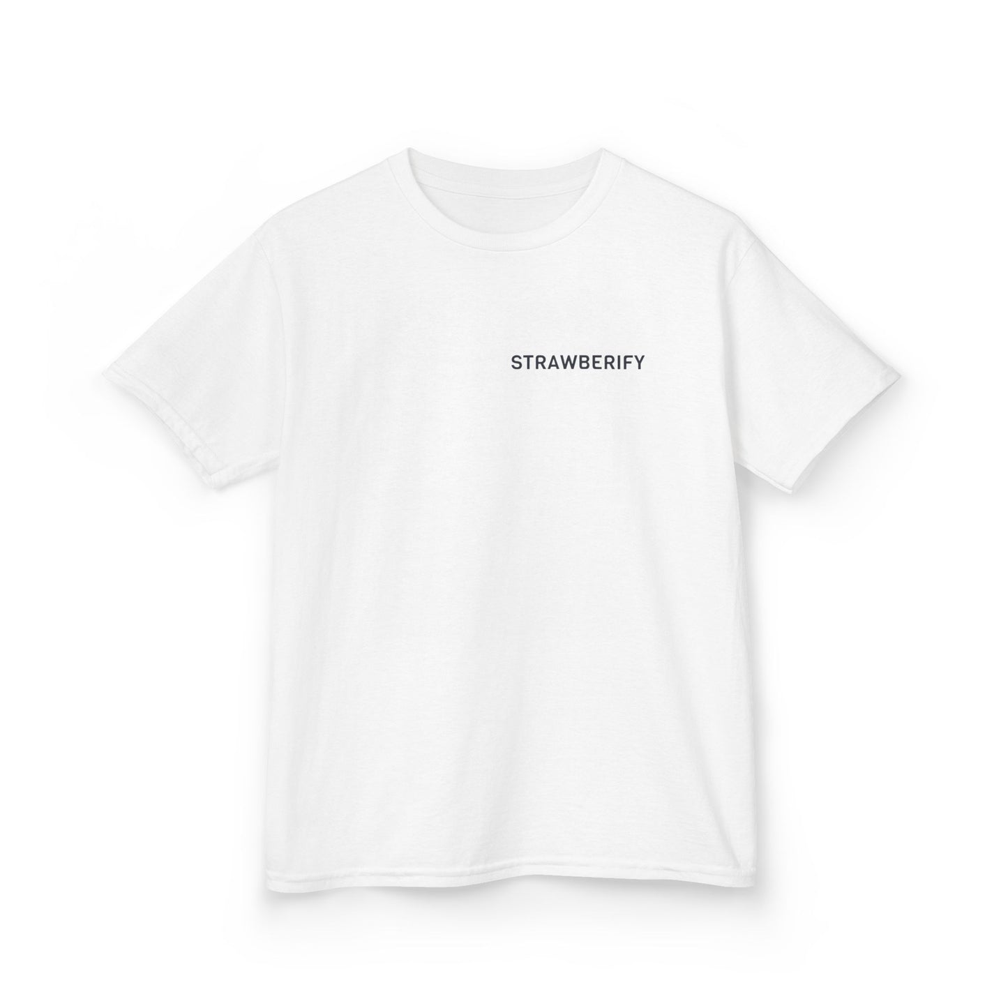 Cool Kids Heavy Cotton™ Tee - 'Strawberify' Graphic Design for Young Trendsetters