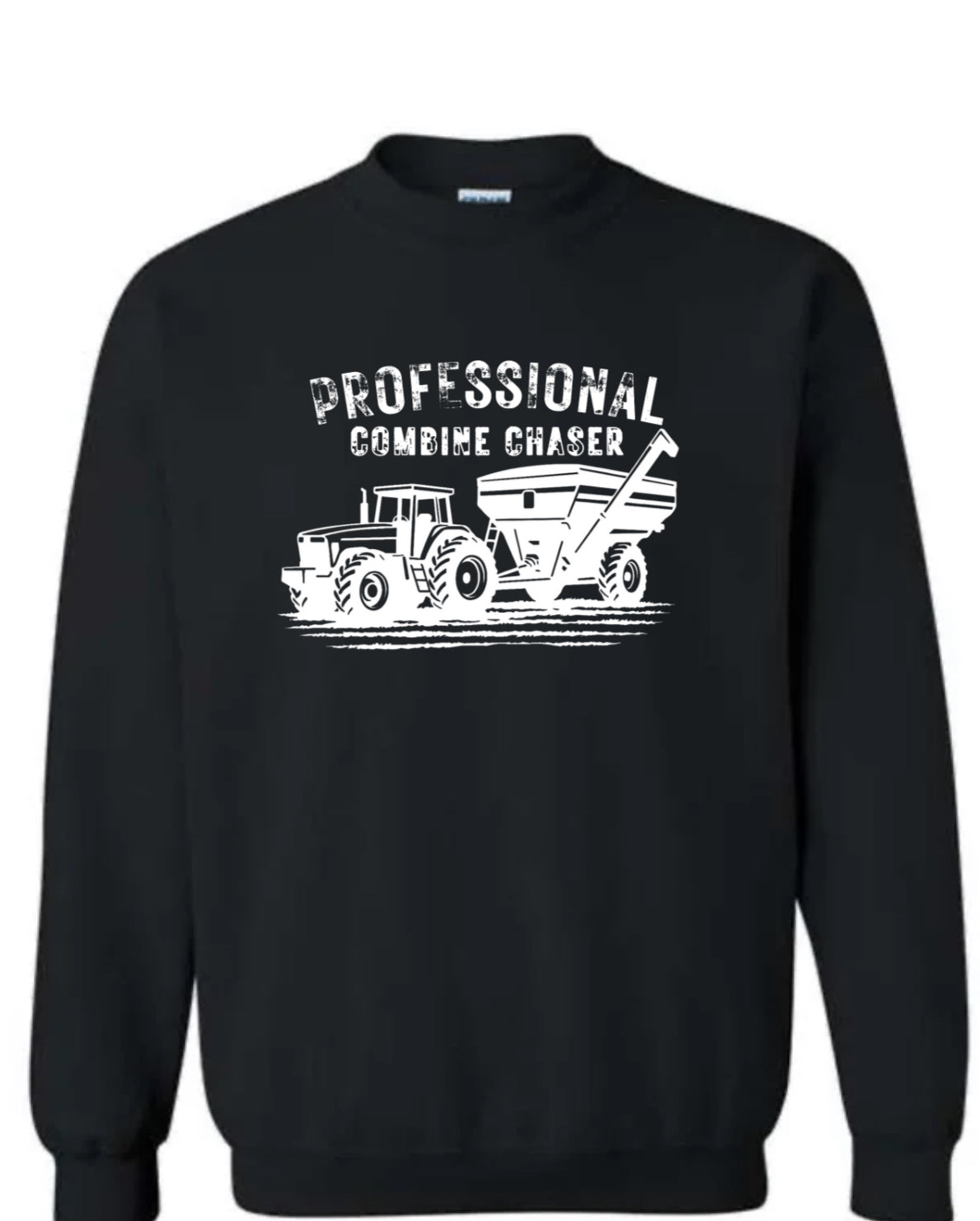 Combine Chaser Crewneck Professional Black Sweatshirt Gildan Heavy Blend