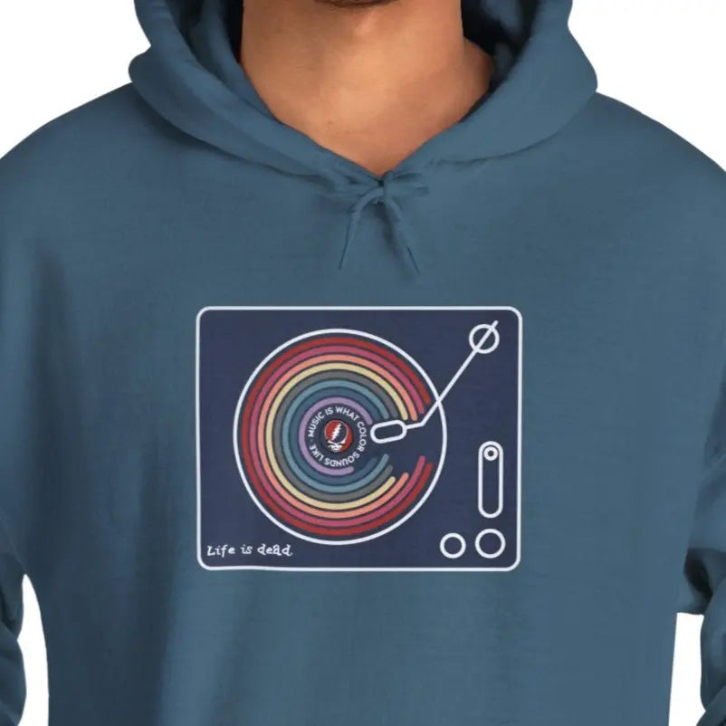 Life is dead Music Is What Colors Sound Like Unisex Hoodie Grateful Dead