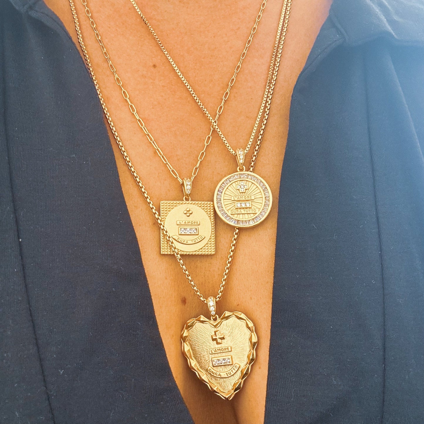 Devotion Heart Pendant Vintage Inspired Pendant Joy Dravecky