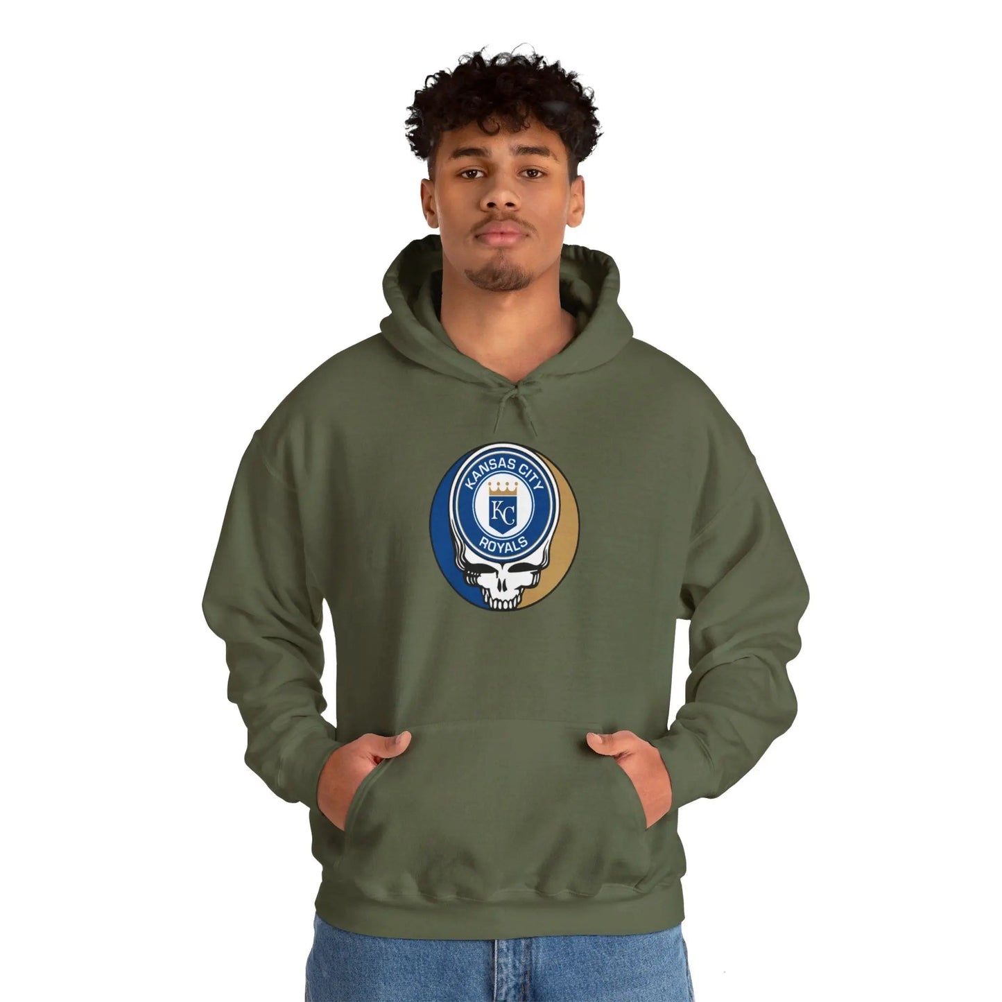 Kansas City Baseball Edition Heavy Blend Hoodie Unisex The Ballpark Collection Grateful Dead