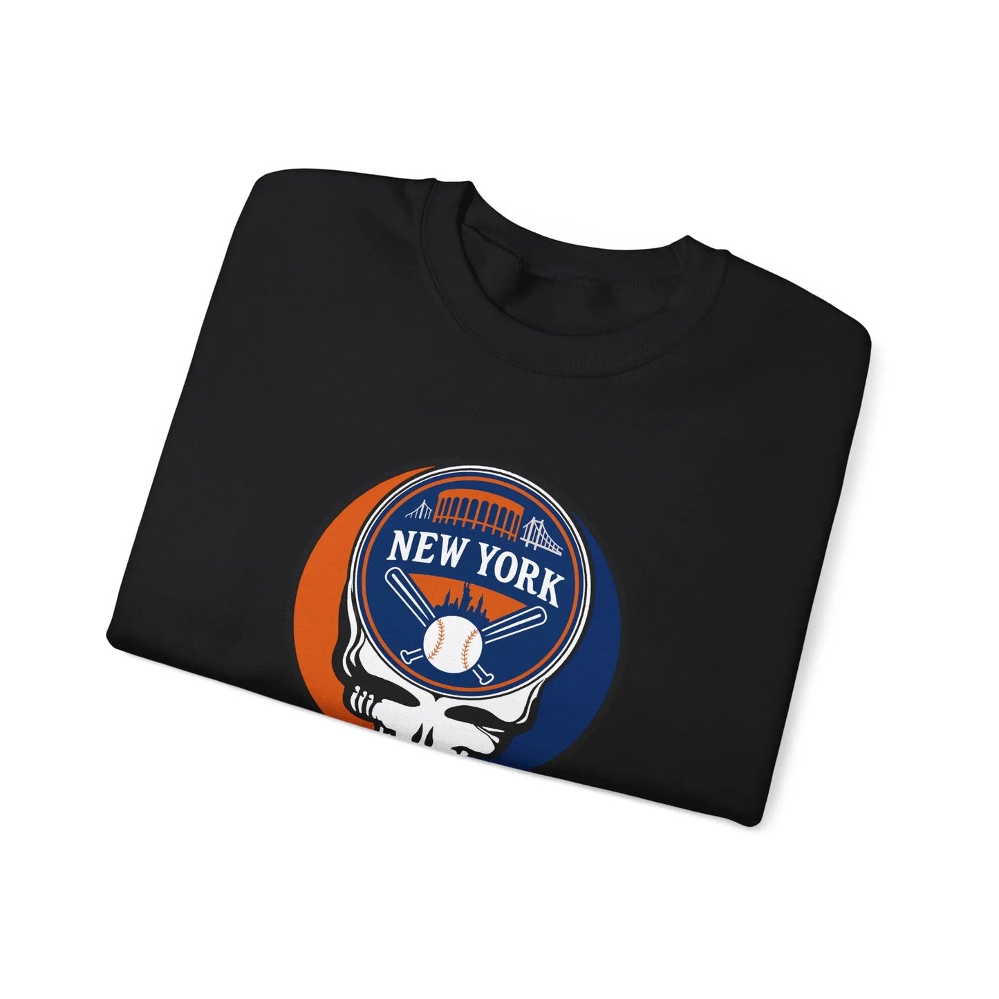 Grateful Dead Stealie Crewneck Sweatshirt Unisex Heavy Blend MLB The Ballpark Collection