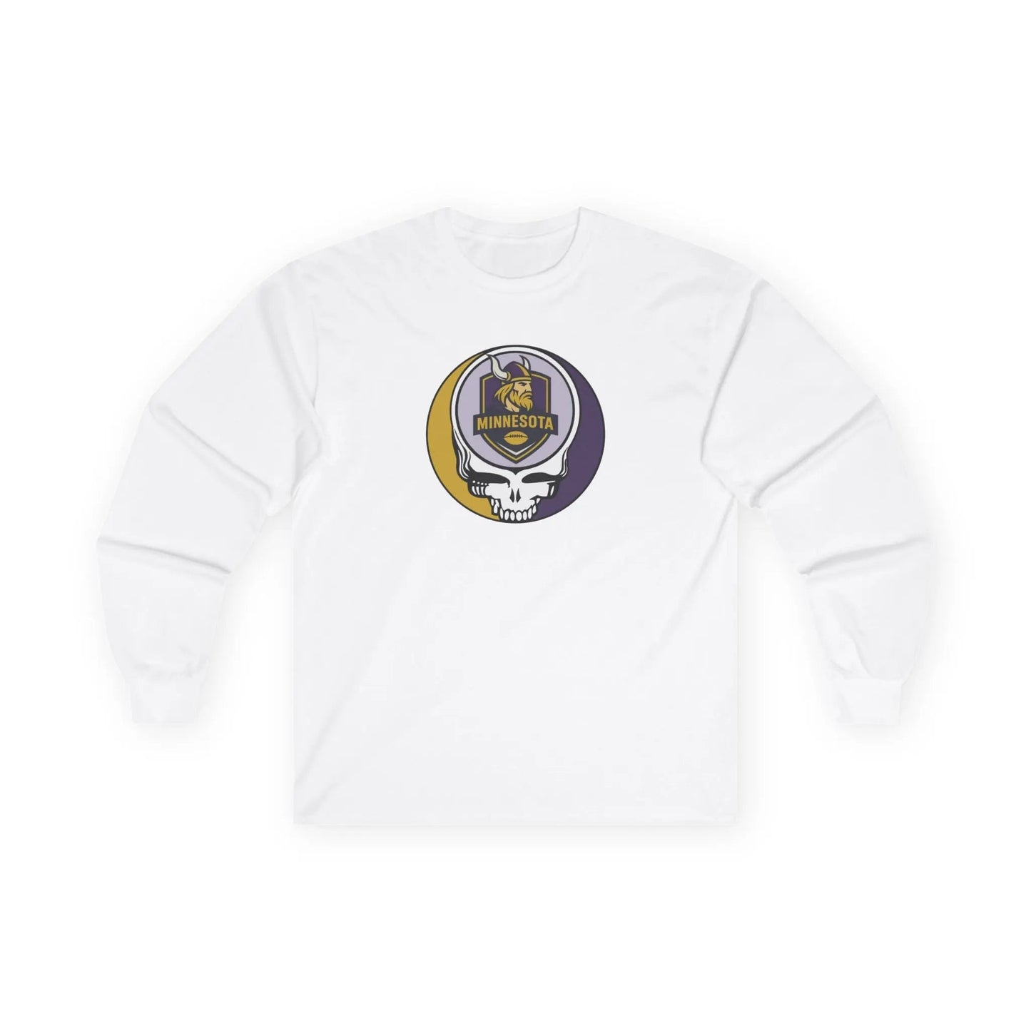 Minnesota Vikings Stealie Ultra Cotton Long Sleeve Tee NFL The Gridiron Collection